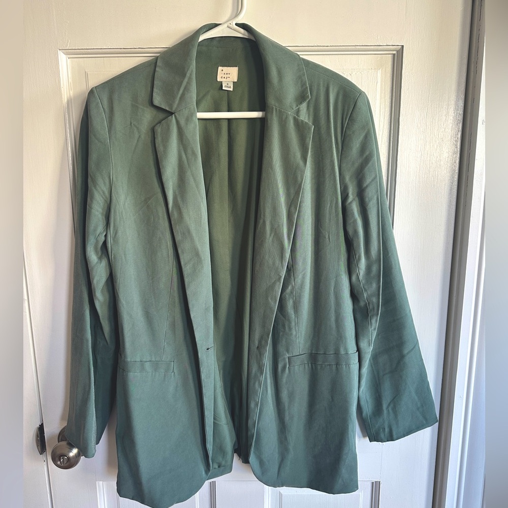Green blazer jacket